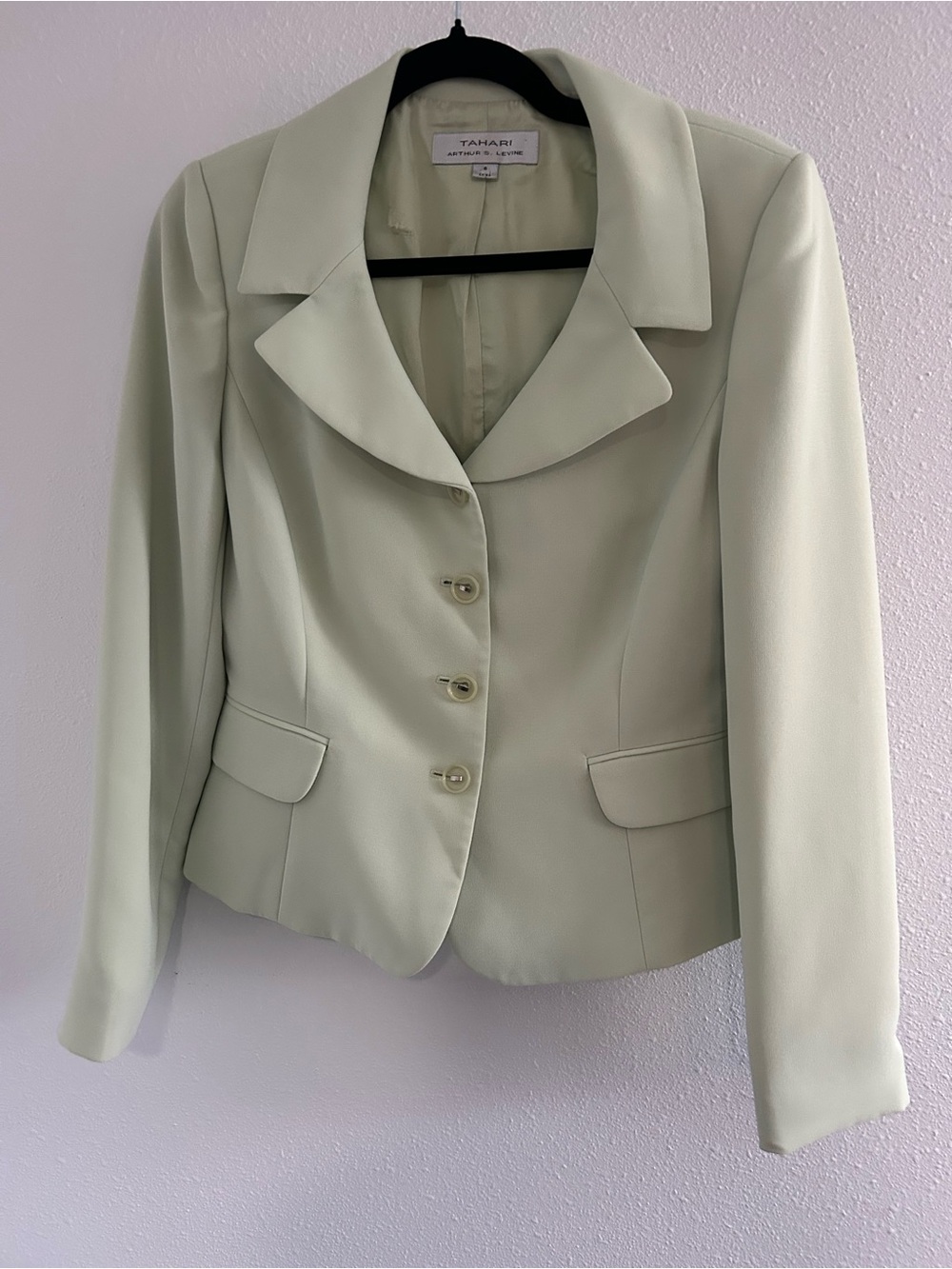 Tahari Pale Green Women's Tailored Blazer